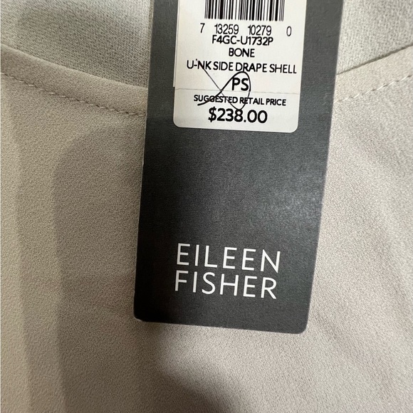 NWT‎ Eileen Fisher 100% Silk Women Tank Blouse- PS - Picture 11 of 12